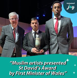 Muslim artists presented St David’s Award by First Minister of Wales
