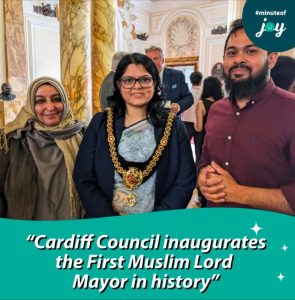 Cardiff Council inaugurates the First Muslim Lord Mayor in history